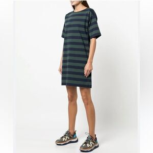 WOMENS TORY BURCH S STRIPED JERSEY  T-SHIRT DRESS SIZE XS